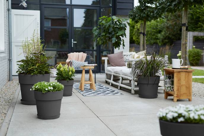 vibia straight rond 25cm antraciet